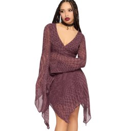 šaty dámské KILLSTAR - GAIA - Purple - KSRA014761