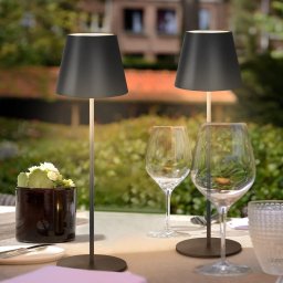 LED lampa na stůl na baterii se stmíváním dotyková voděodolná IP54 i do exteriéru