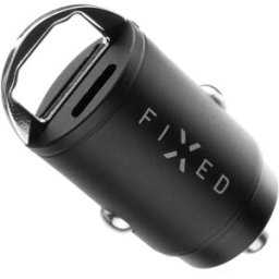 FIXED PD Rapid Charge Car Mini s USB-C a USB-A výstupem podpora PD a QC 3.0 30W černá
