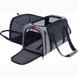 Rozšiřitelná taška pro kočky NOMAD Essential L šedá
