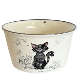 Porcelánová miska BUG ART 12,5cm Černá kočka
