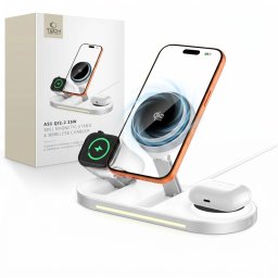 Tech-Protect A51 ArcticBoost 3v1 MagSafe Qi2.2 bezdrátová nabíječka 25W - Bílá
