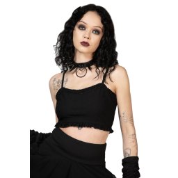 crop top (tílko dámské) KILLSTAR - Ines Crop - Black - KSRA009439