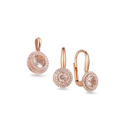 Briliantová souprava s morganitem 0,92 ct Eden IZBR139RS