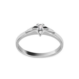 Zásnubní diamantový prsten z bílého zlata Always , 14K BSBR012AM