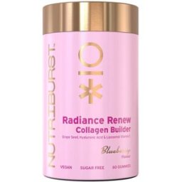 Nutriburst Premium Radiance Renew gummies s vitamíny podporujícími tvorbu kolagenu, borůvka, 60 ks