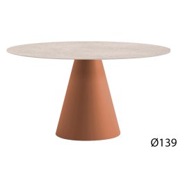 Pedrali designové zahradní jídelní stoly Ikon 869 (Ø 139 cm)