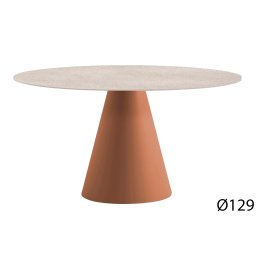 Pedrali designové zahradní jídelní stoly Ikon 869 (Ø 129 cm)