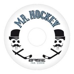 Kolečka Base MR.Hockey Indoor (4ks) 76mm/74A bílá