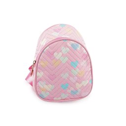 Dětský batoh crossbody 16x21 cm, barva 1 růžová sv.