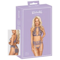 Kissable - krajkov souprava spodnho prdla (fialov) - L/XL