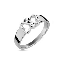 Diamantový prsten Pretty s diamanty, bílé zlato 14K BSBR146A