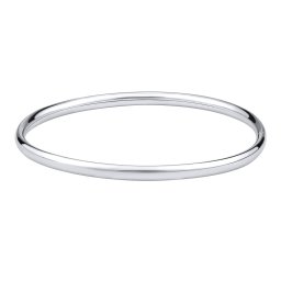 Silvego Dámský stříbrný kruhový náramek LYRA 4 mm - GV002B