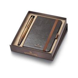 Sheaffer 9428-S1 VFM Coffee edition sada kuličkové pero a linkovaný zápisník A6