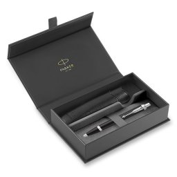 Parker IM Essential Matte Black CT kuličkové pero dárková sada s pouzdrem 1502/3293632