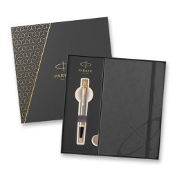 Parker Royal I.M. Brushed Metal GT dárková sada se zápisníkem 1502/3291697