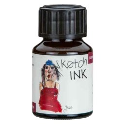 Rohrer & Klingner Sketchink Jule lahvičkový inkoust červený 50 ml RK42750050