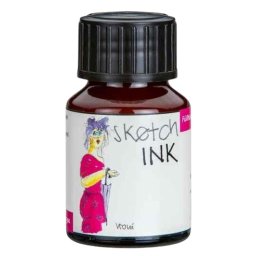 Rohrer & Klingner Sketchink Vroni lahvičkový inkoust růžový 50 ml RK42300050