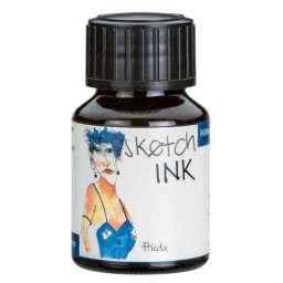 Rohrer & Klingner Sketchink Frieda lahvičkový inkoust tmavě modrý 50 ml RK42730050