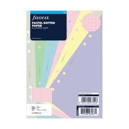 Filofax náplň A5, papír pastelový tečkovaný