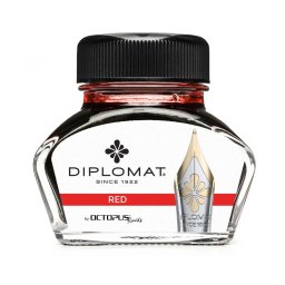 Diplomat D41001003 Red lahvičkový inkoust 30 ml