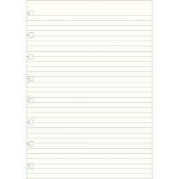 Filofax náhradní listy do zápisníků A4 - linkované