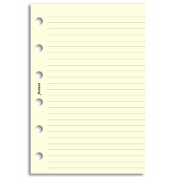 Filofax poznámkový papír linkovaný krémový 20 listů formát A7