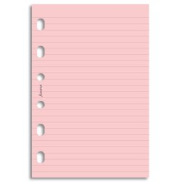 Filofax papír linkovaný růžový, 20 listů