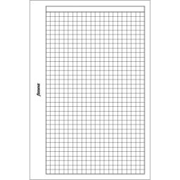 Filofax Poznámkový papír, čtverečkovaný, bílý náplň kapesních diářů formát A7 20 listů