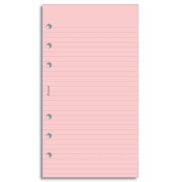 Filofax poznámkový papír linkovaný růžový 30 listů formát A6