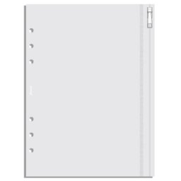 Filofax A5 průhledná obálka se zipem
