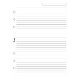 Filofax A5 linkovaný papír bílý 25 listů