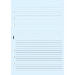 Filofax A5 linkovaný papír modrý 25 listů