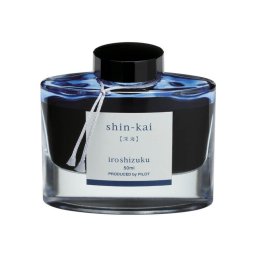 Pilot inkoust v lahvičce 50 ml IROSHIZUKU Barva: Shin-Kai tmavě modrá