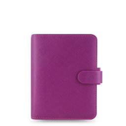 Filofax Saffiano A7 týdenní 2026 malinový