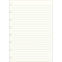 Filofax náhradní listy do zápisníků A5 - linkované
