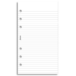 Filofax poznámkový papír linkovaný bílý náplň osobních diářů 100 listů