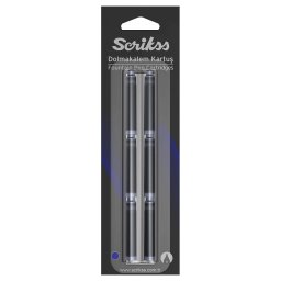 Scriks s inkoustové bombičky modrá 6 ks - modrá