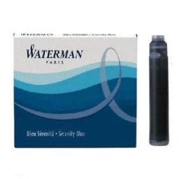 Waterman Inkoustové bombičky krátké tmavě modrá omyvatelná 1507/7520120 6 ks - tmavě modrá omyv.
