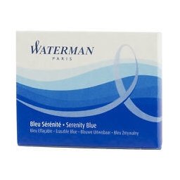 Waterman Inkoustové bombičky standardní modročerné 1507/7520070 8 ks - černá