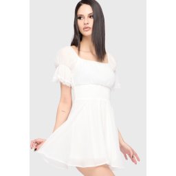 dámské šaty - mini KILLSTAR - CELESTIAL NIGHT - White - KSRA014866