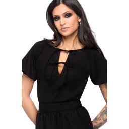 dámská halenka KILLSTAR - MIDNIGHT VALE TOP - Black - KSRA014849