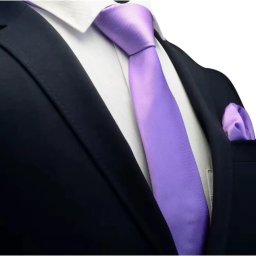 Gaira® Kravata a kapesníček 7061, Barva světle fialová