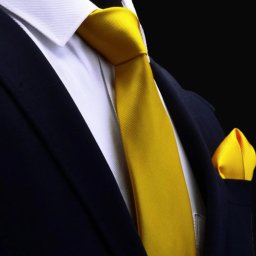 Gaira® Kravata a kapesníček 7061, Barva zlatá