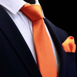 Gaira® Kravata a kapesníček 7061, Barva oranžová