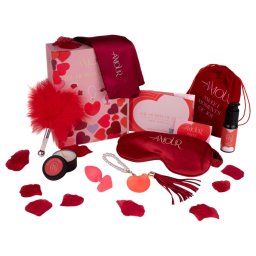 Dreamtoys Amour - sada s vibrtorem ve tvaru srdce (erven)