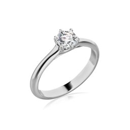Diamantový zásnubní prsten Trinitarian s lab-grown diamantem, bílé zlato 14K BSLG008A