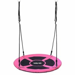 Houpací kruh čapí hnízdo 100 cm Baby Mix růžový