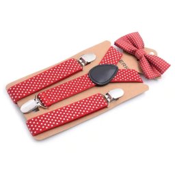 Gaira® Dětský motýlek s kšandami 7267, Barva červená