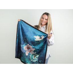 Saténový šátek 70x70 cm, barva 37 béžová světlá